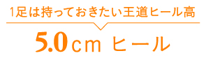 1足は持っておきたい王道ヒール高5.0cmヒール