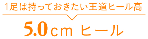 1足は持っておきたい王道ヒール高5.0cmヒール