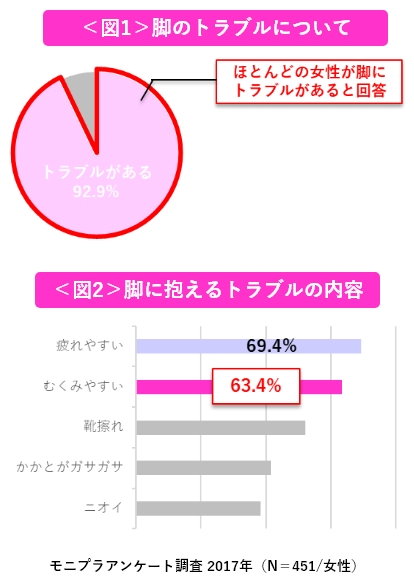 モニプラアンケート調査 2017年(N=451/女性)
