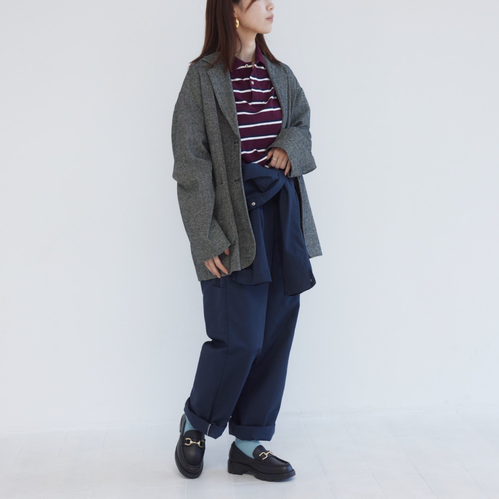 ビットローファーと靴下