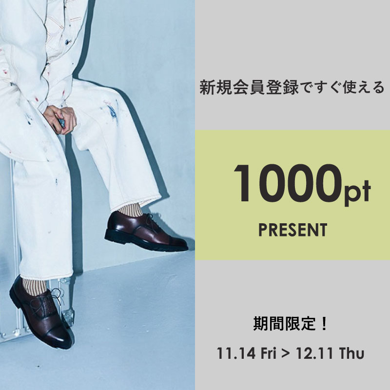 新規会員登録で1000ptプレゼント!